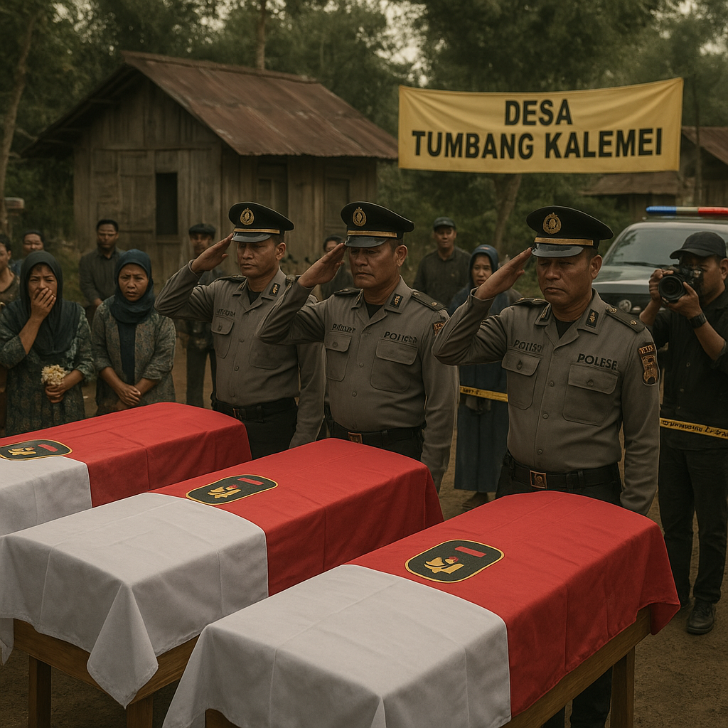 Kronologi Heroik 3 Polisi Gugur Saat Gerebek Bandar Sabu, Diawali Teriakan "Rampok"