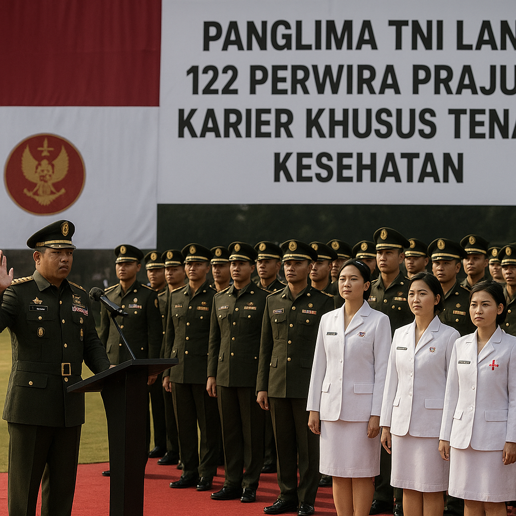Panglima TNI lantik 122 Perwira Prajurit Karier khusus tenaga kesehatan