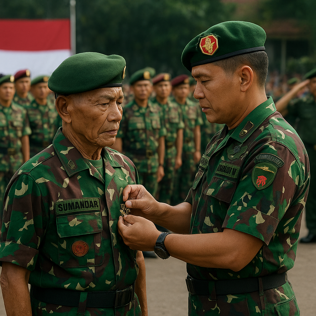 Panglima TNI Anugerahkan Satya Lencana Kesetiaan kepada 25 Prajurit yang Mengabdi Puluhan Tahun