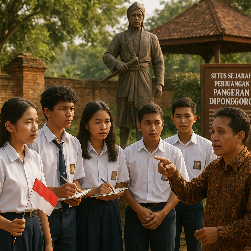 Napak Tilas Perjuangan Pangeran Diponegoro, Siswa SMA Diajak Jelajahi Situs Sejarah di Jawa Tengah
