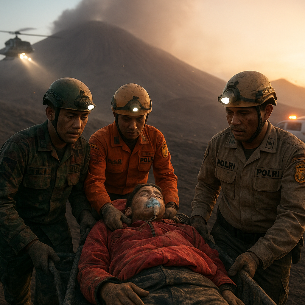 Tim SAR Gabungan TNI-Polri Berhasil Evakuasi Pendaki Terluka di Gunung Semeru, Operasi 48 Jam Nonstop