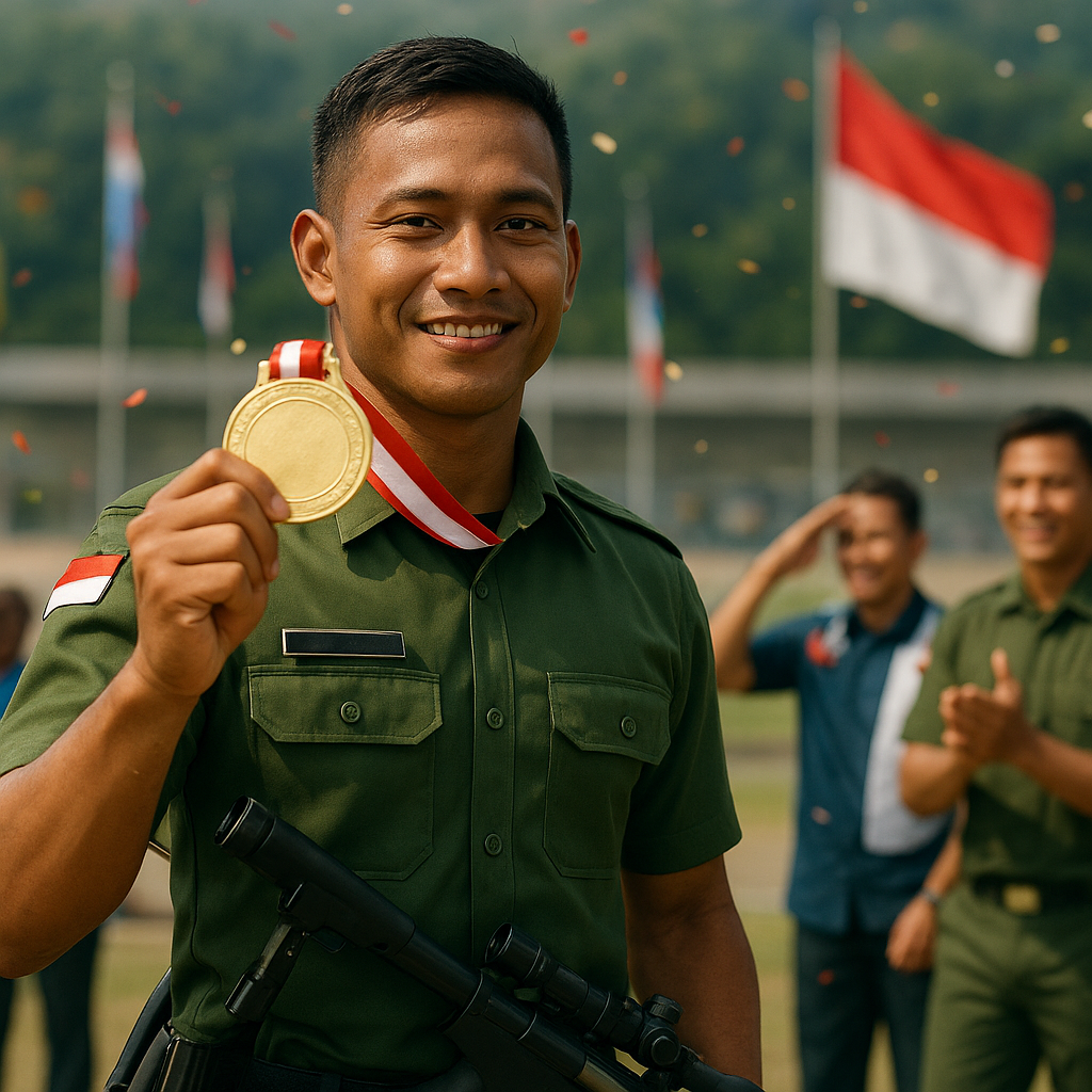 Prajurit TNI AD Raih Medali Emas di Kejuaraan Menembak Internasional, Bukti Profesionalisme Anak Bangsa