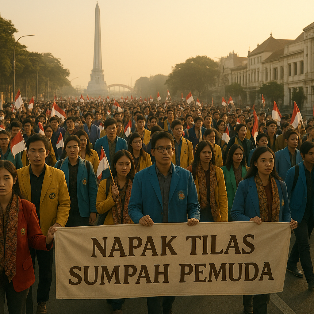 Napak Tilas Sumpah Pemuda, Ratusan Mahasiswa Susuri Jejak Perjuangan di Kota Surabaya