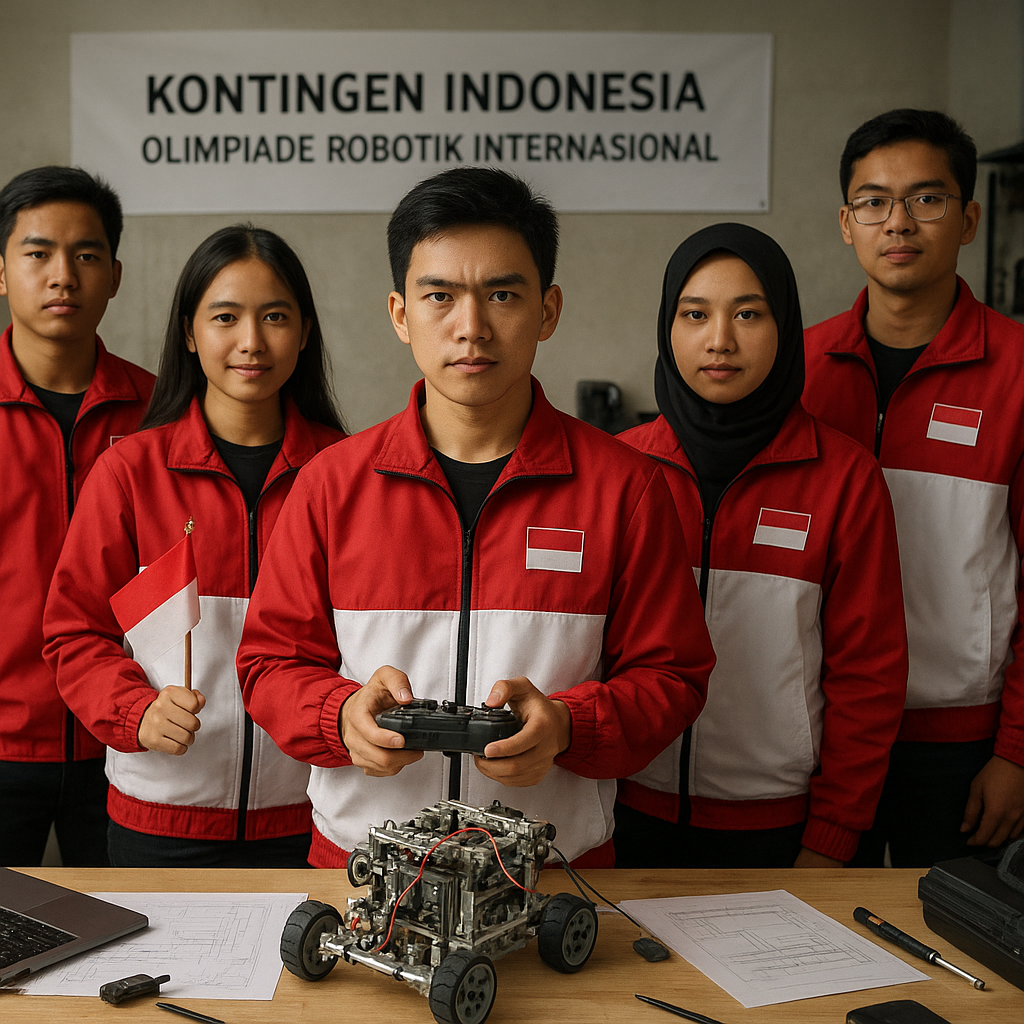 Semangat Pemuda Membara: Kontingen Indonesia Siap Berlaga di Olimpiade Robotik Internasional