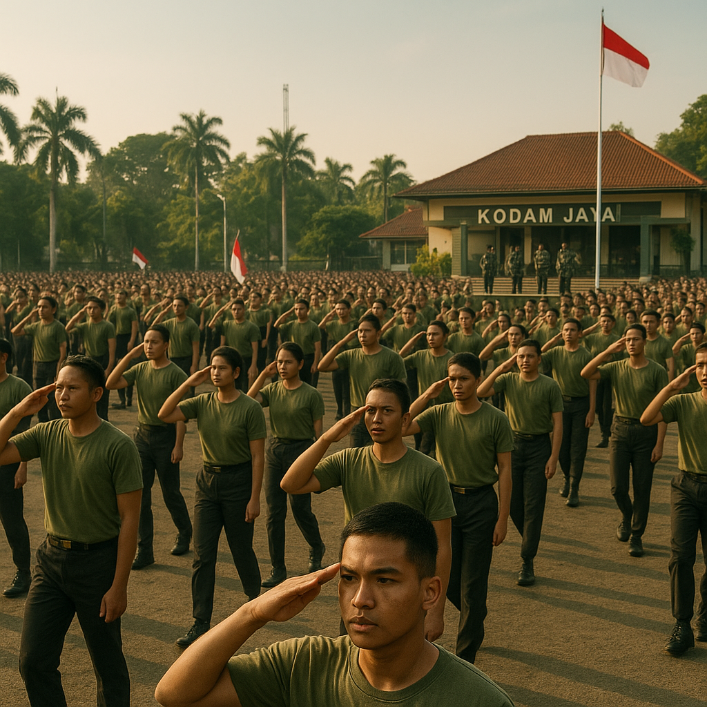 Ratusan Pemuda Ikuti Pendidikan Bela Negara di Kodam Jaya, Tanamkan Jiwa Patriotisme