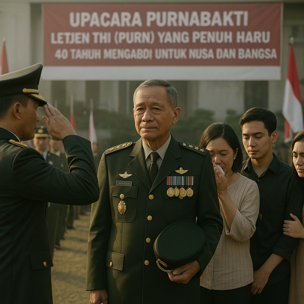 Upacara Purnabakti Letjen TNI (Purn) yang Penuh Haru, 40 Tahun Mengabdi untuk Nusa dan Bangsa