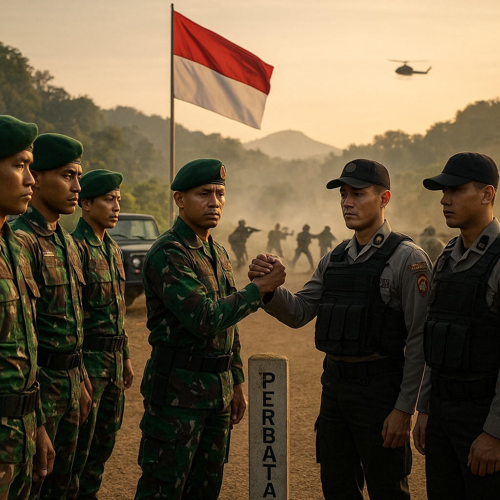 Latihan Gabungan TNI-Polri di Perbatasan, Wujudkan Sinergi Kokoh Penjaga NKRI