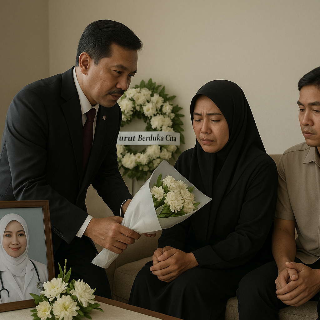 Menhaj Kunjungi Keluarga dr. Fitri Rezkiani, Petugas Kesehatan Haji yang Wafat Saat Bertugas