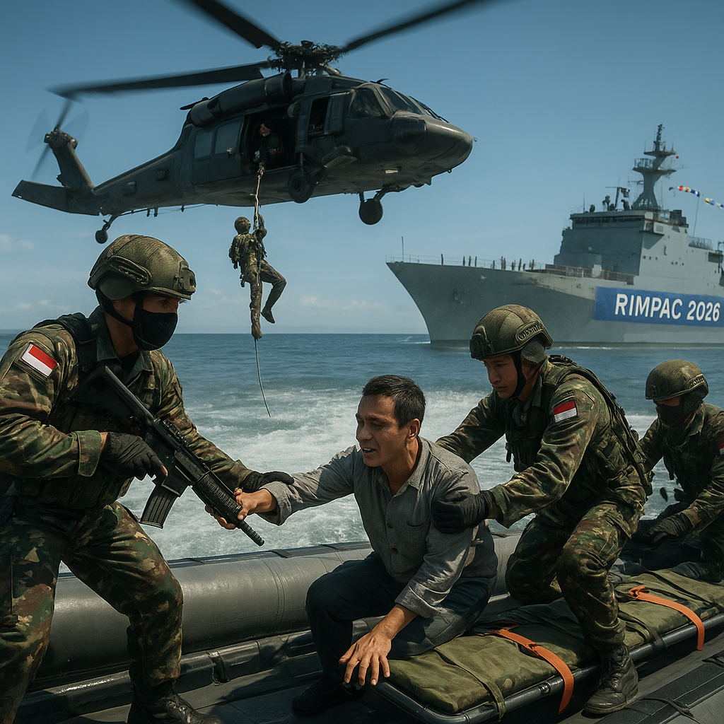Marinir TNI Tunjukkan Keunggulan dan Kesigapan dalam Operasi Penyelamatan Sandera di Latihan Internasional RIMPAC 2026