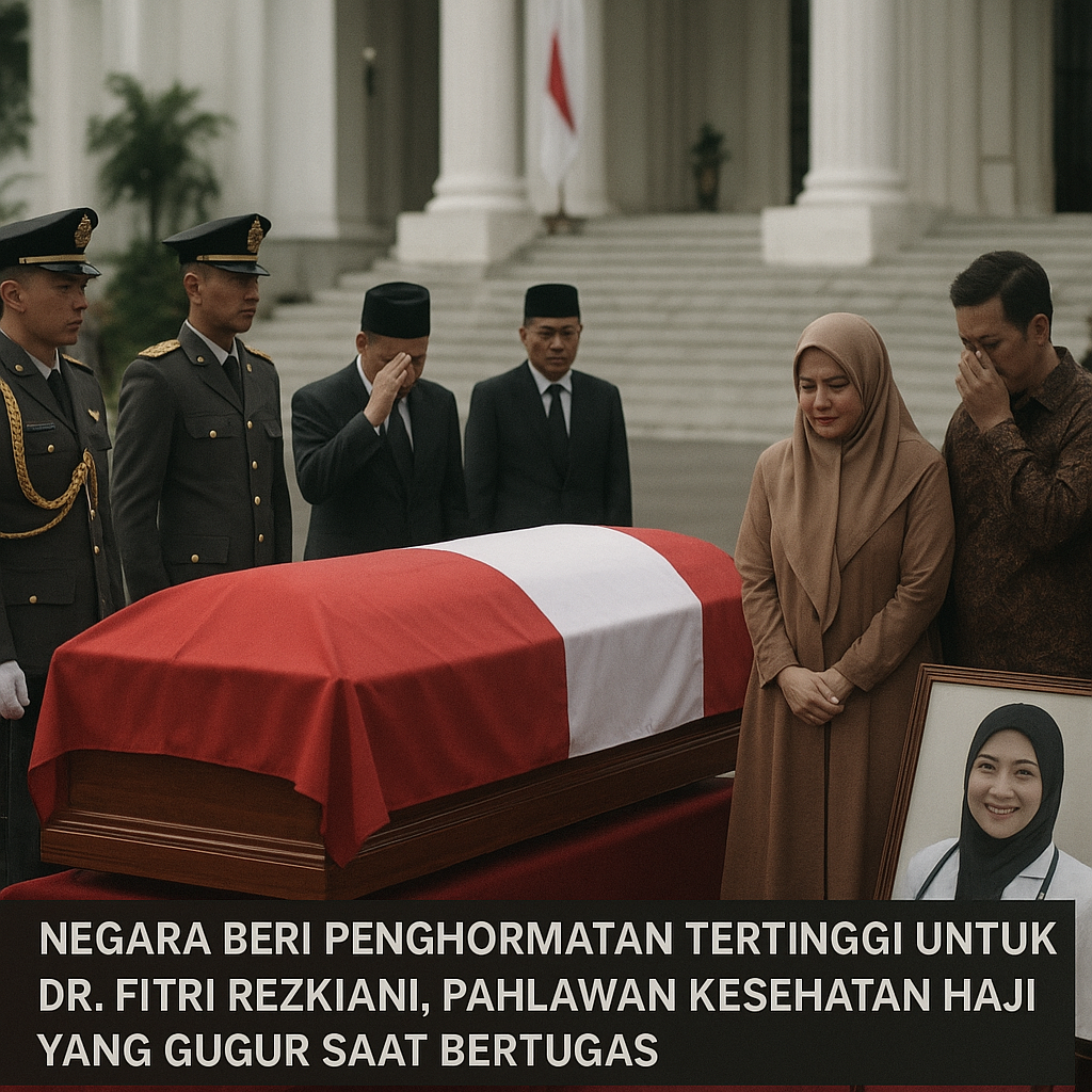 Negara Beri Penghormatan Tertinggi untuk dr. Fitri Rezkiani, Pahlawan Kesehatan Haji yang Gugur Saat Bertugas