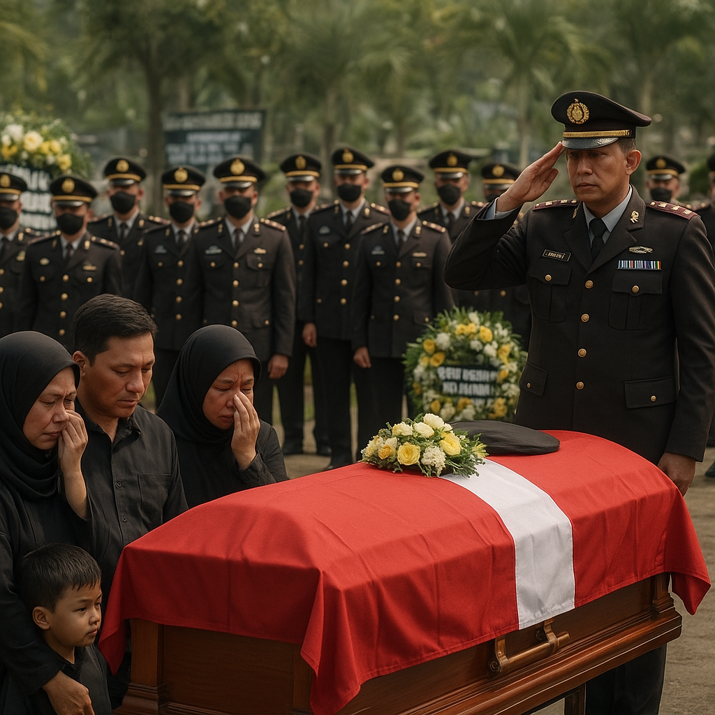 Gugur di Jalan Dharma: Pemakaman Kedinasan Penuh Kehormatan untuk Kanit Dalmas Polres Ciamis