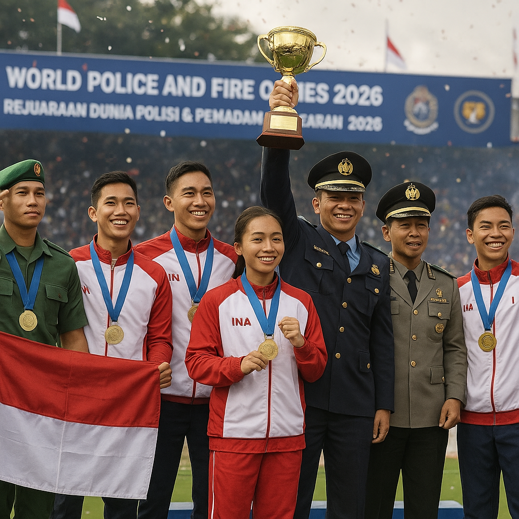 Militer dan Pemuda Indonesia Torehkan Kemenangan di World Police and Fire Games 2026