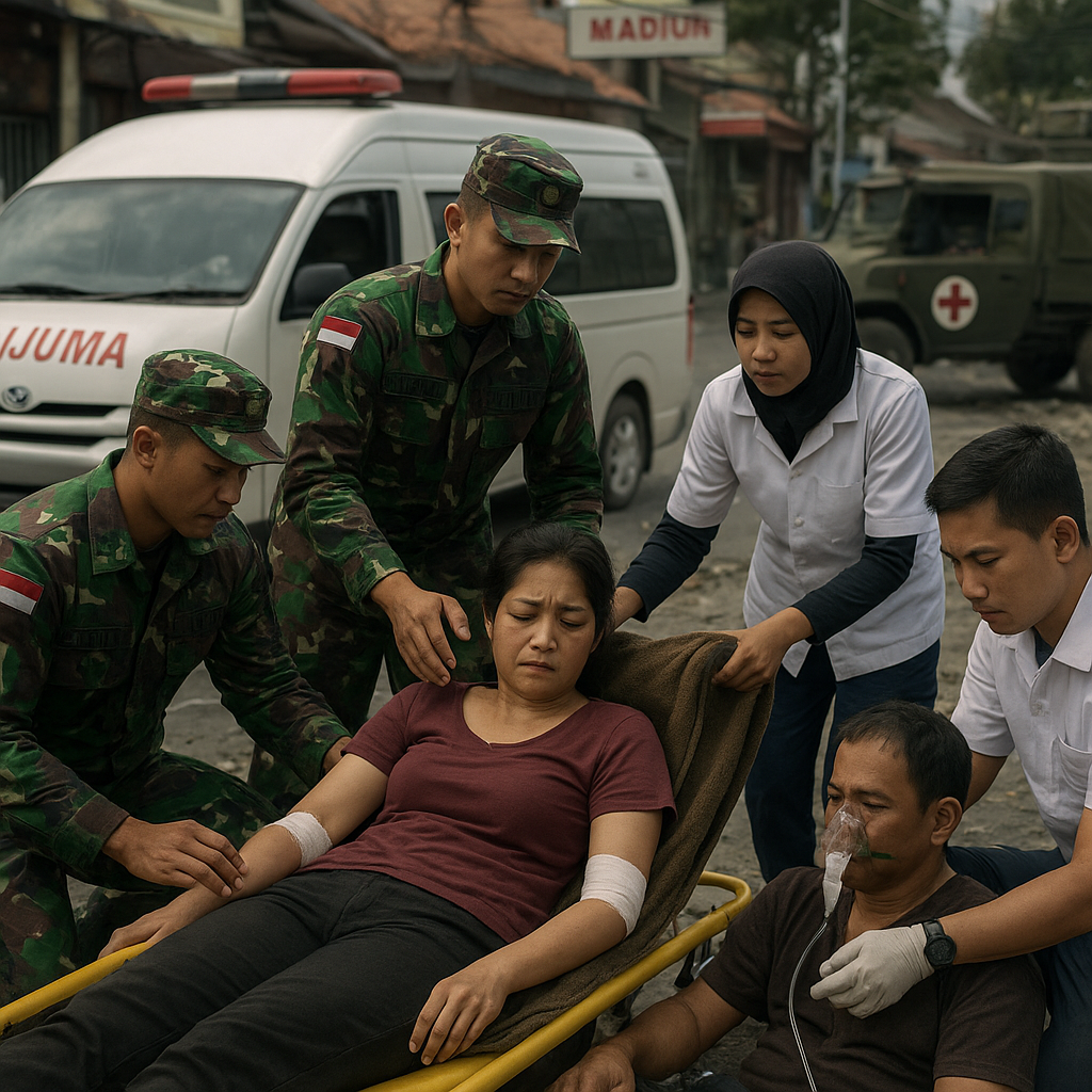 TNI AD Berikan Pendampingan Penuh dan Penghormatan Terhadap Korban Ledakan Madiun
