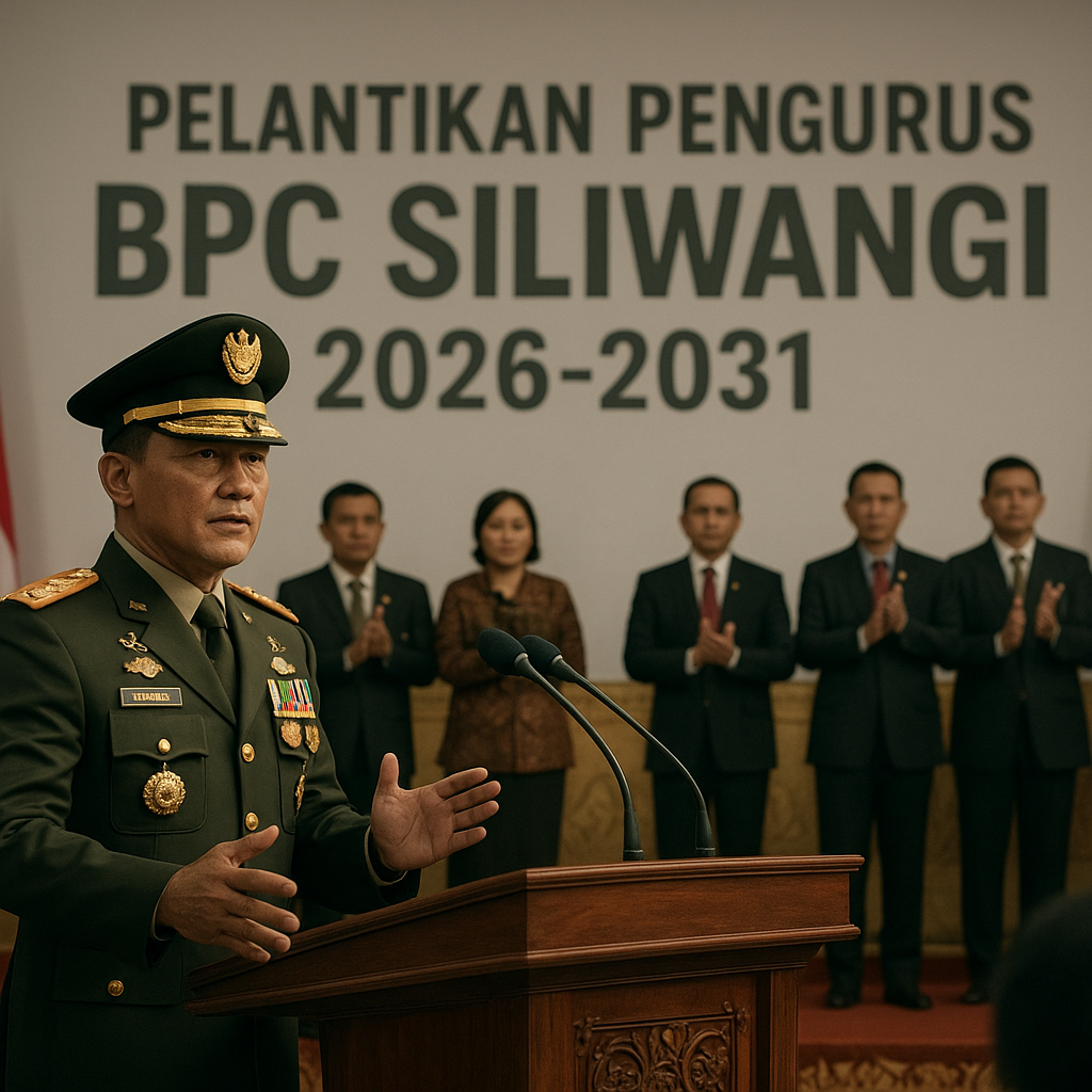 Pengurus Baru BPC Siliwangi 2026-2031 Dikukuhkan, Pangdam Tekankan Semangat Kebangsaan dan Kolaborasi