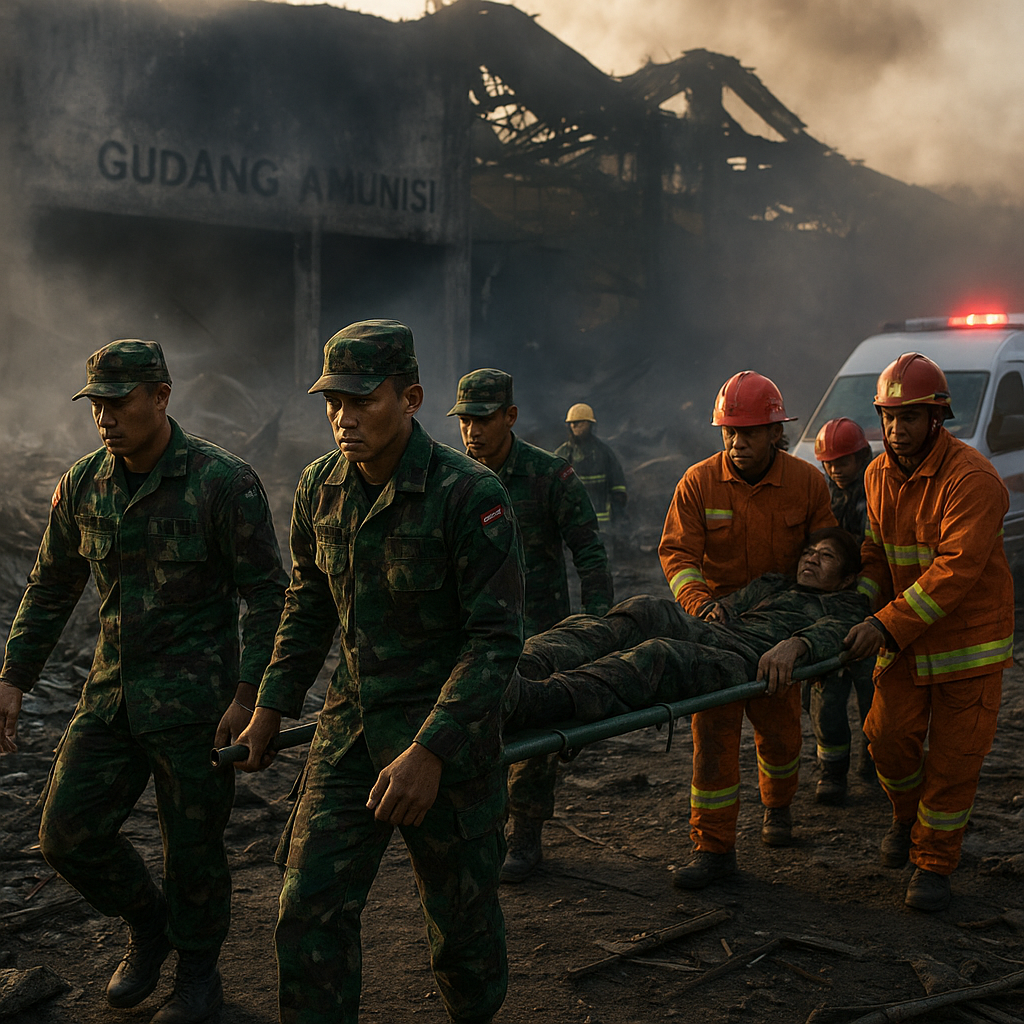 TNI Ungkap Laporan Awal Ledakan Gudang Amunisi di Madiun, 1 Tewas dan 6 Luka-Luka