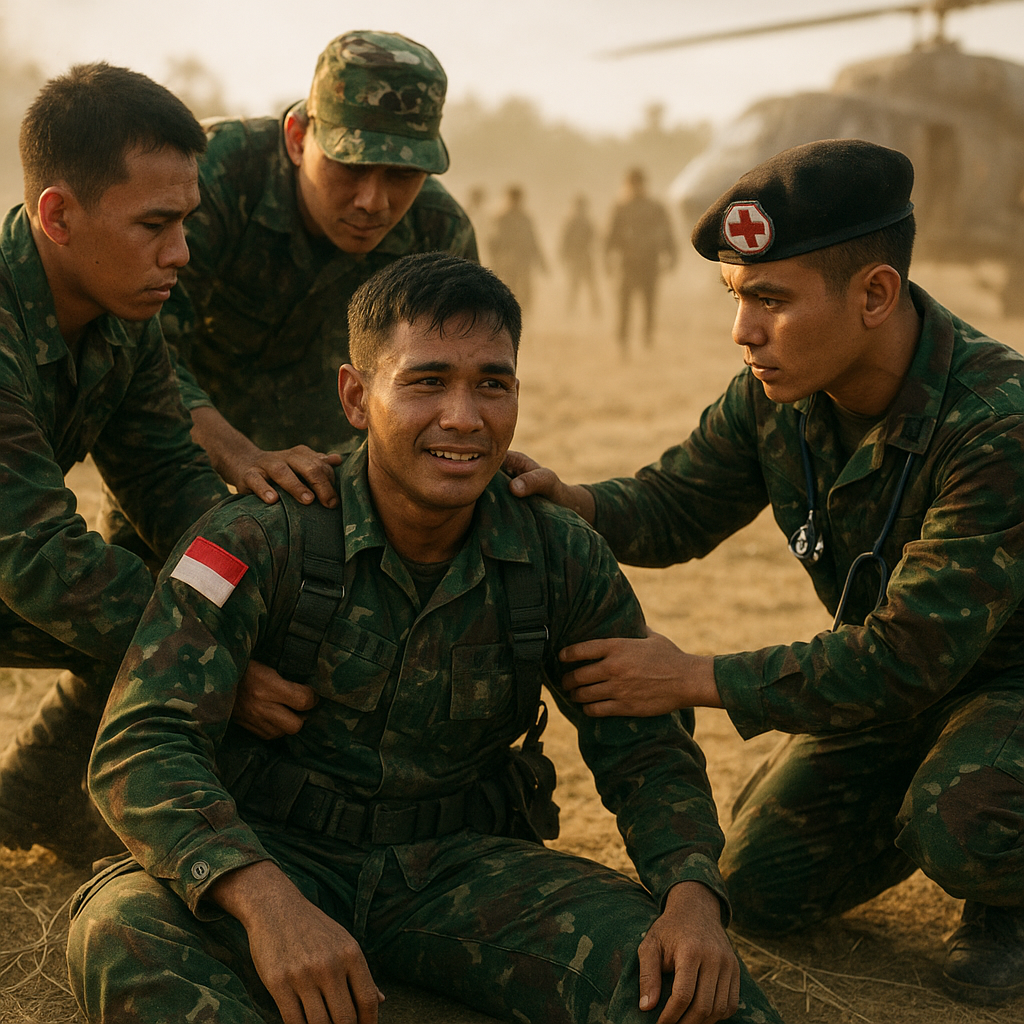 Jatuh dari Ketinggian, Prajurit Kostrad Selamat Usai Pendaratan Darurat dalam Latihan Tempur
