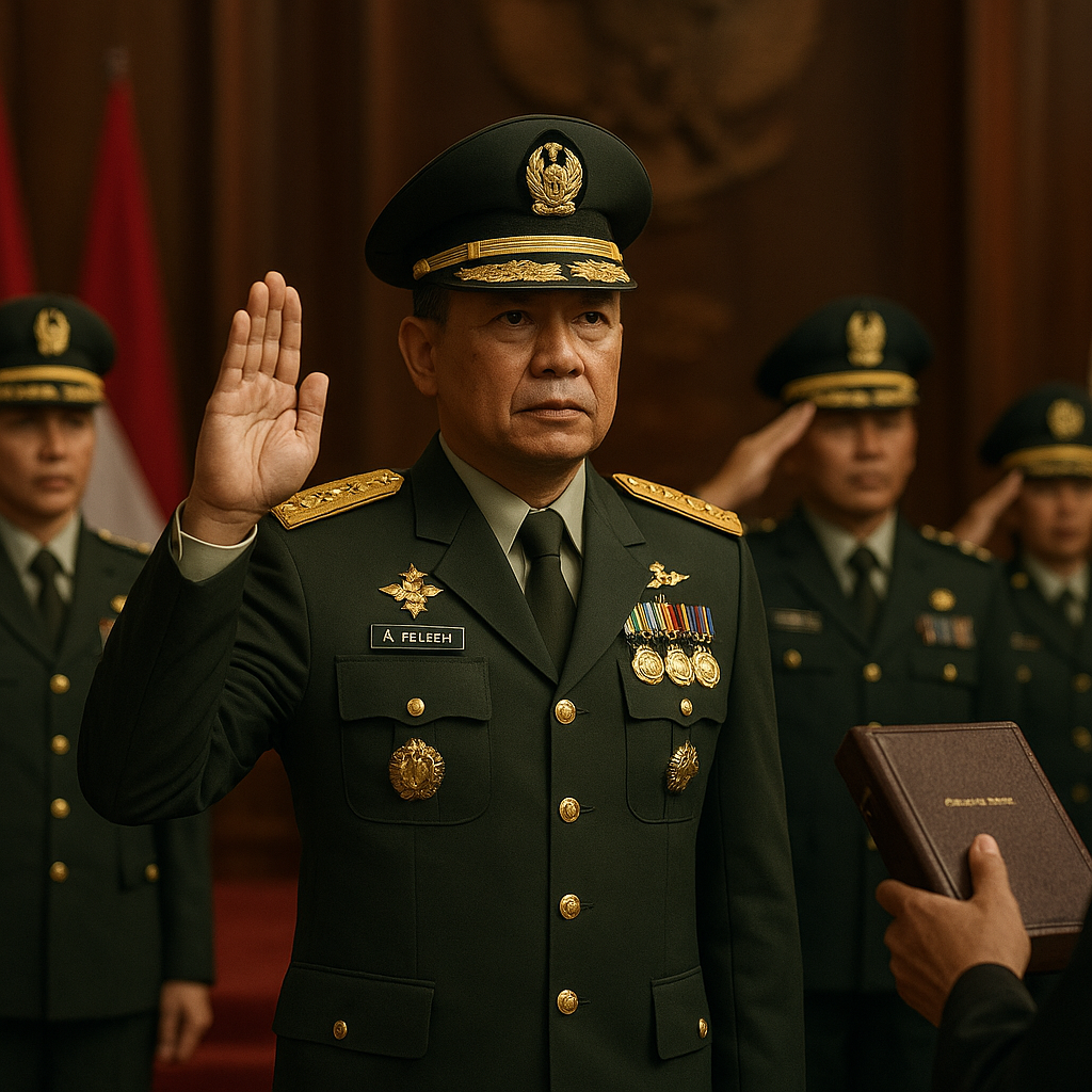Jenderal TNI Baru Sumpah Setia, Tegaskan Pengabdian untuk NKRI hingga Tetes Darah Terakhir