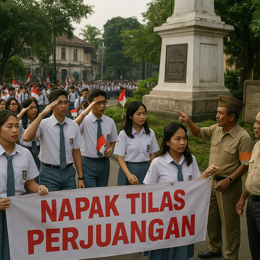 Napak Tilas Perjuangan: Ratusan Pelajar Ikuti Trekking Sejarah di Medan Area