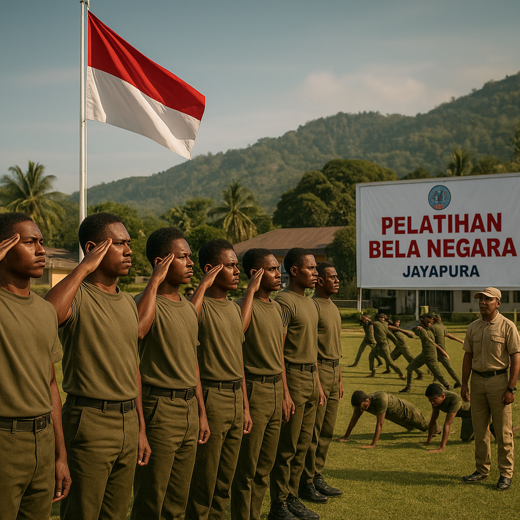 Pelatihan Bela Negara bagi Mahasiswa Digelar di Jayapura, Tanamkan Nilai Cinta Tanah Air dan Kesediaan Berkorban