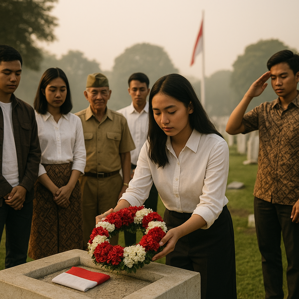 Ziarah ke Makam Pahlawan, Upacara Sederhana yang Mengingatkan Pemuda pada Harganya Kemerdekaan