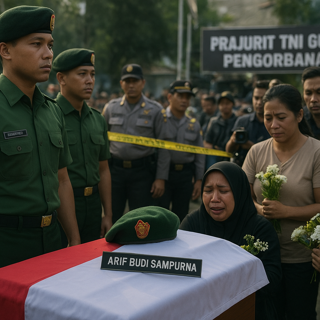 Kisah Pilu dan Semangat Juang: Prajurit TNI Gugur dengan Sepuluh Luka Tusuk di Tangan Warga Sipil
