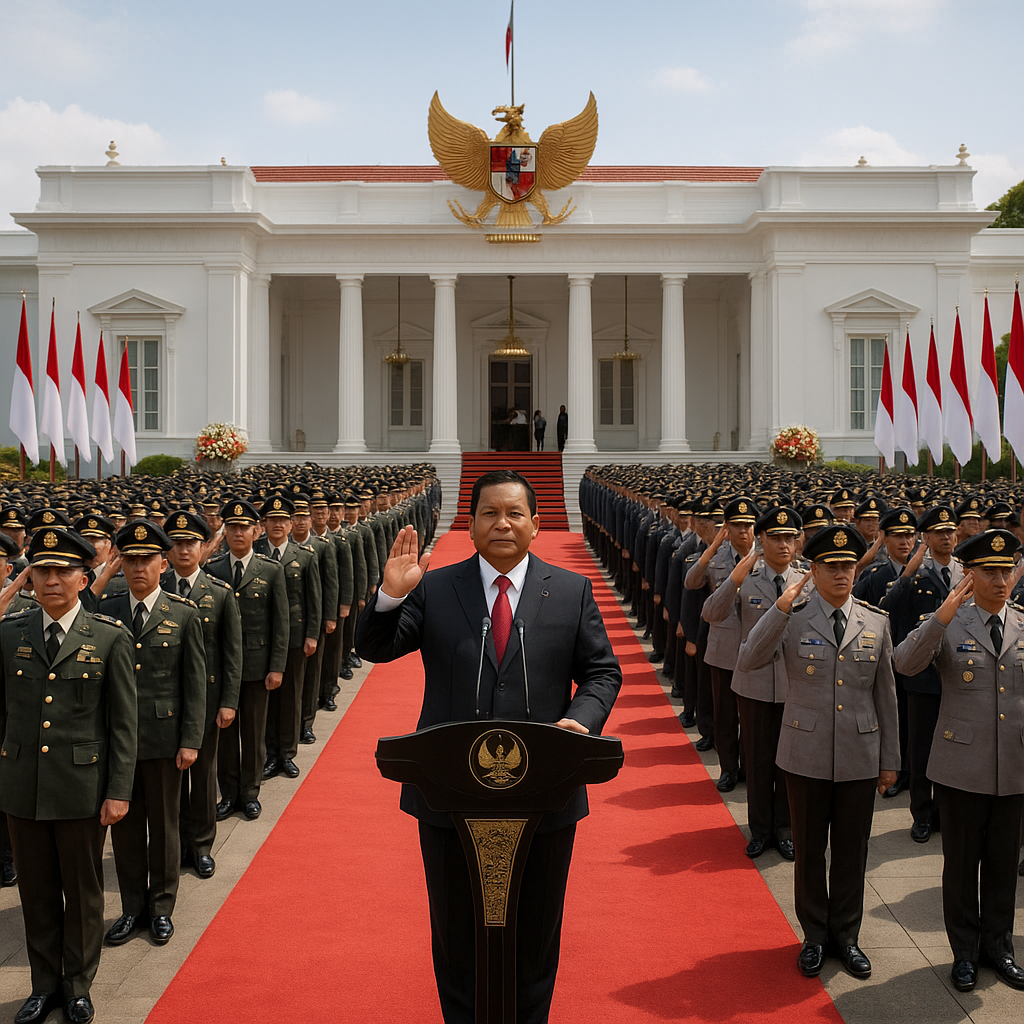 Kebanggaan Bangsa! 1.177 Perwira Remaja TNI-Polri Dilantik Prabowo di Istana Merdeka
