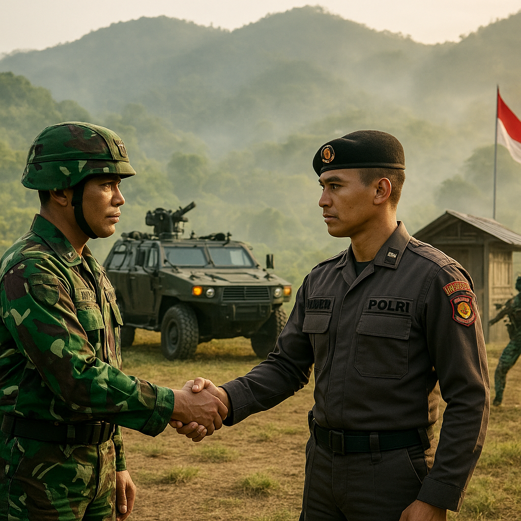 Latihan Gabungan TNI-Polri Perkuat Sinergi Bela Negara di Perbatasan