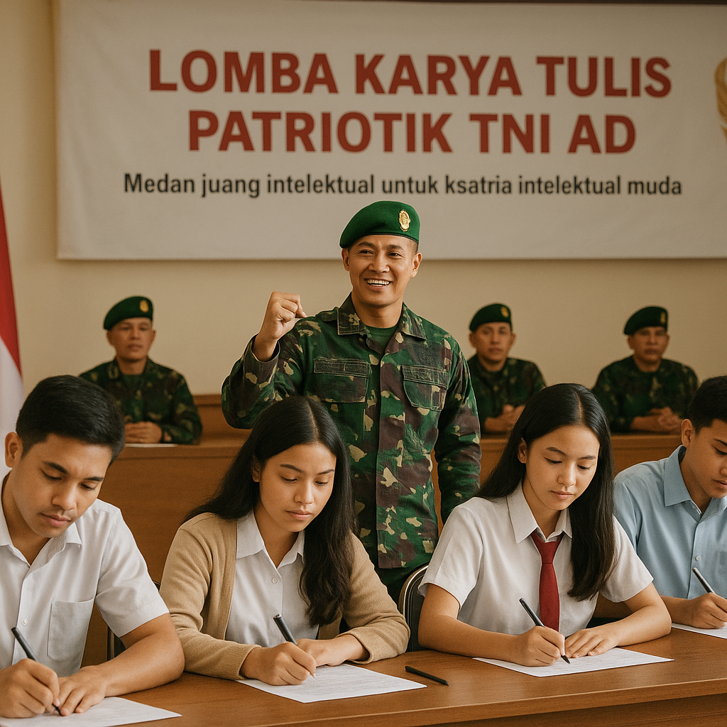 TNI AD Gelar Lomba Karya Tulis Patriotik untuk Pelajar se-Indonesia