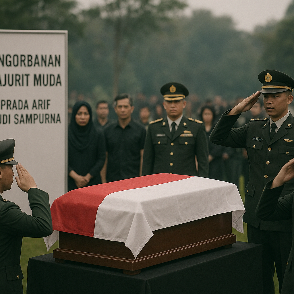 Pengorbanan Prajurit Muda: Prada Arif Gugur, Semangat Juangnya Abadi