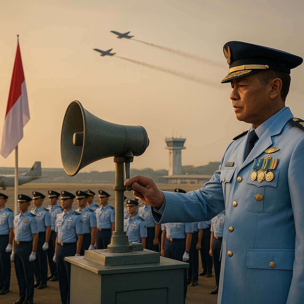 Upacara Tiup Sirene: Peringati Hari Bakti TNI AU dengan Semangat Membara