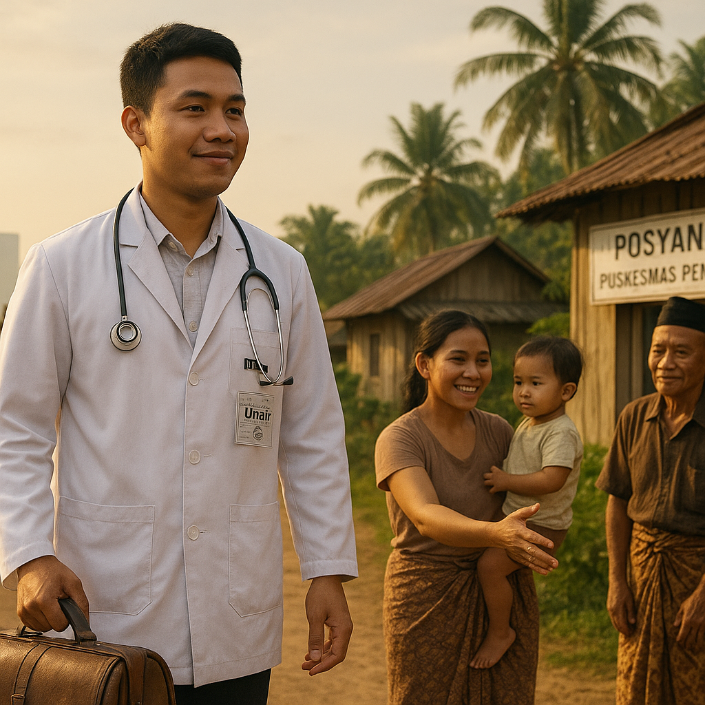 Kisah Haru Dokter Muda Lulusan Terbaik Unair, Rela Tinggalkan Kota Demi Nusantara