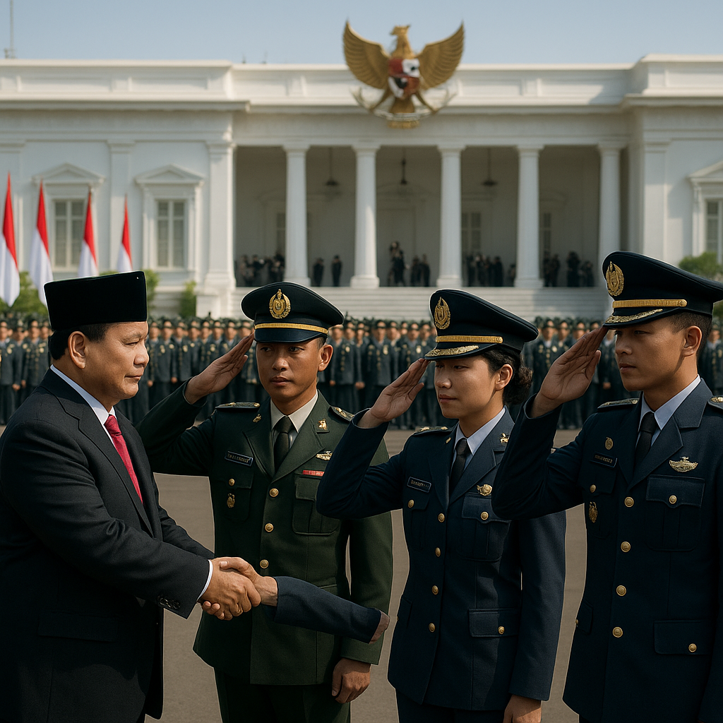Para Perwira Remaja Terbaik TNI-Polri Dilantik Presiden Prabowo, Siap Hadapi Ancaman Kontemporer