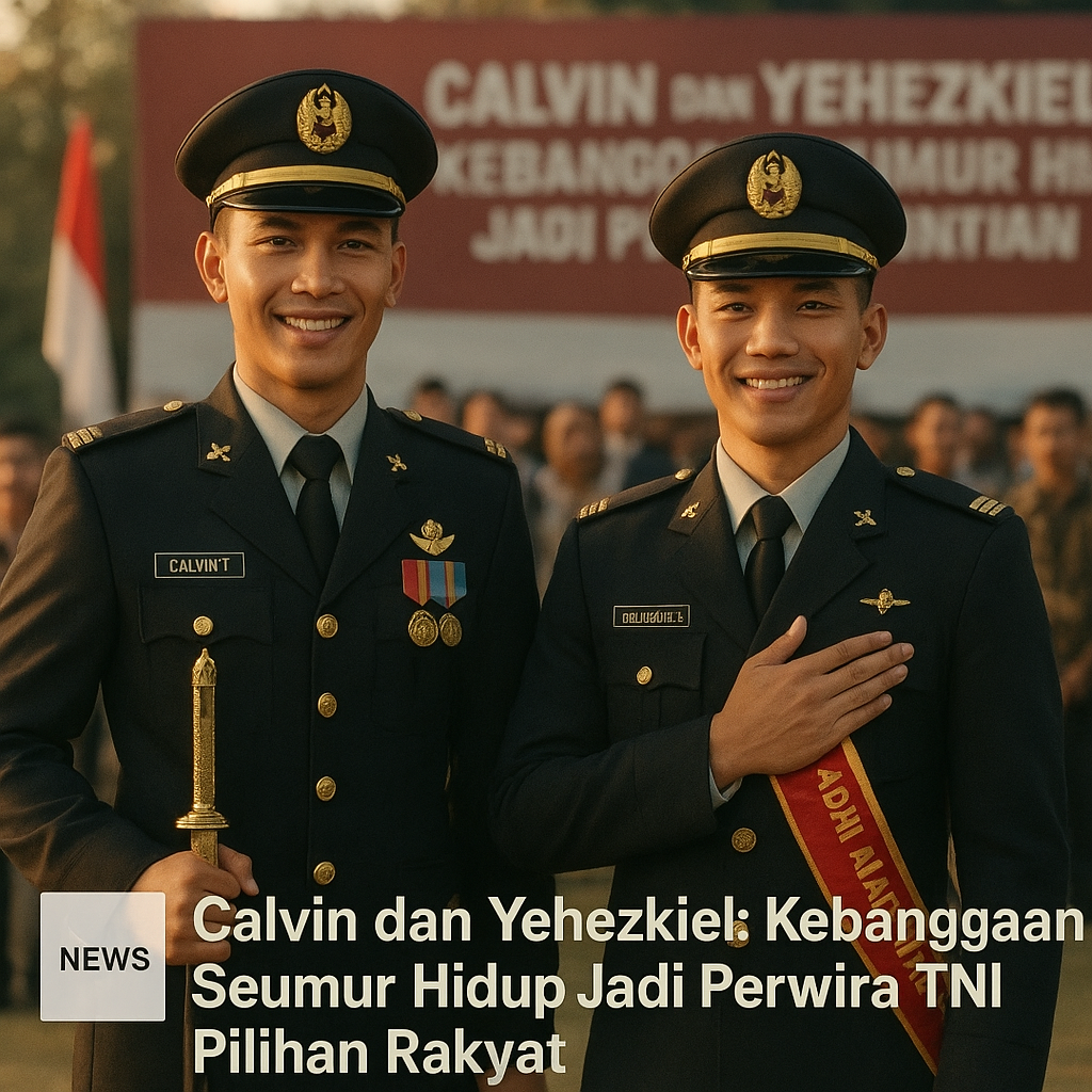 Calvin dan Yehezkiel: Kebanggaan Seumur Hidup Jadi Perwira TNI Pilihan Rakyat