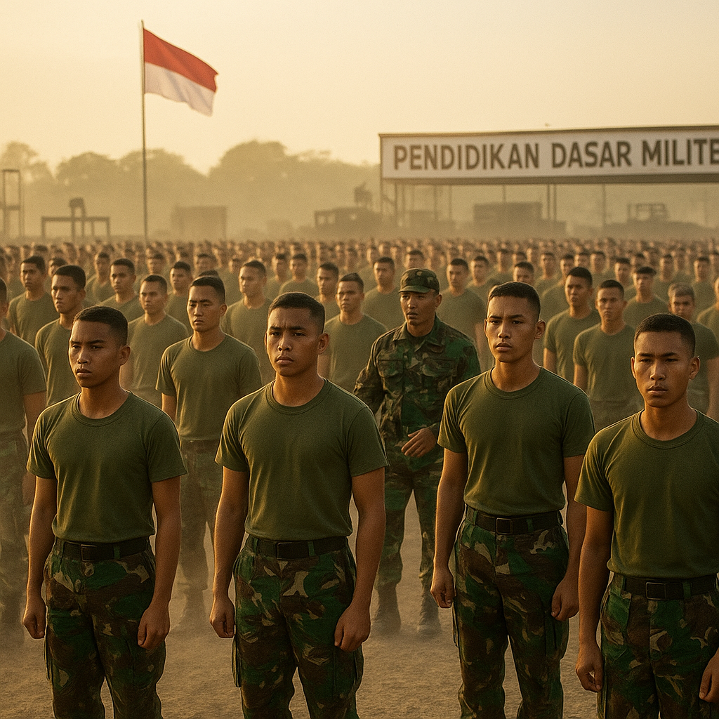 Gelora Semangat Bela Negara: Ribuan Pemuda Ikuti Pendidikan Dasar Militer di Dodiklatpur