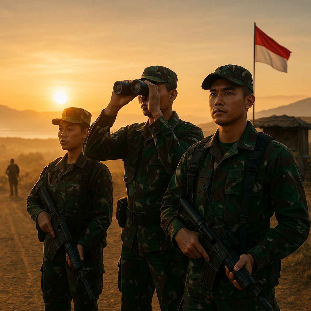 Api Semangat di Perbatasan: Kisah Prajurit TNI Menjaga Ujung Tombak NKRI