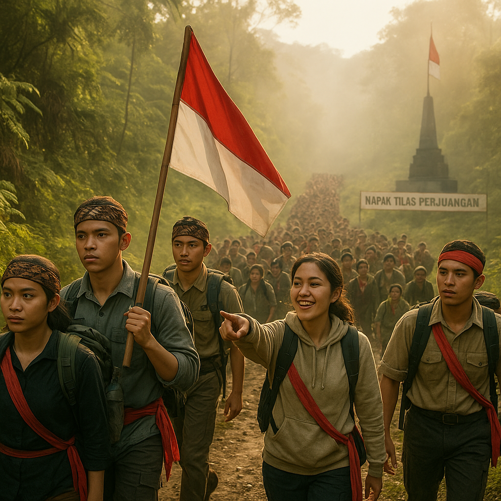 Napak Tilas Perjuangan Pahlawan: Ratusan Pemuda Ikuti Trekking Jejak Sejarah Kemerdekaan