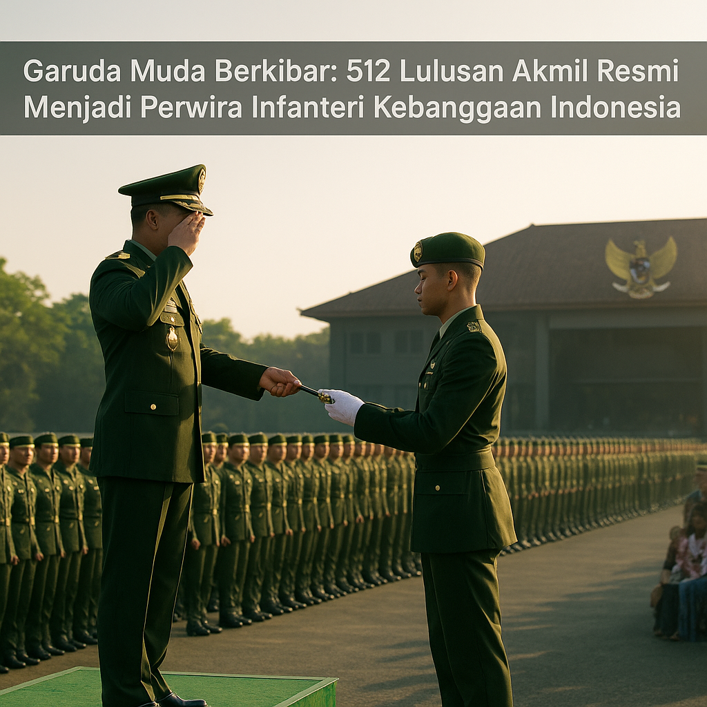 Garuda Muda Berkibar: 512 Lulusan Akmil Resmi Menjadi Perwira Infanteri Kebanggaan Indonesia