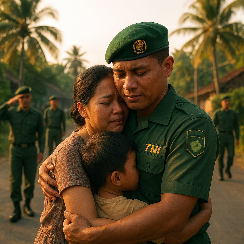 Kisah Haru Prajurit TNI yang Rela Tinggalkan Keluarga untuk Tugas Pengamanan Pemilu