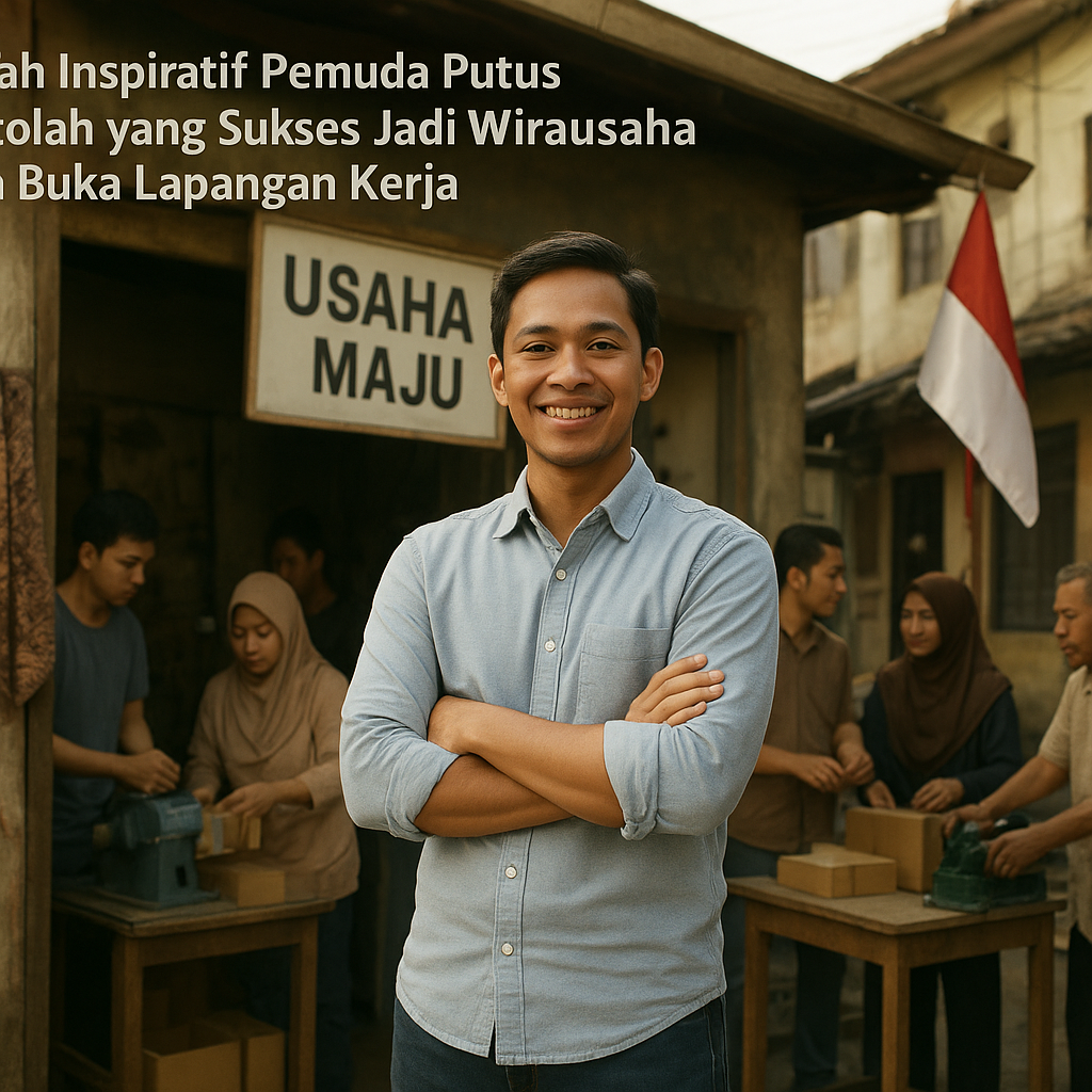 Kisah Inspiratif Pemuda Putus Sekolah yang Sukses Jadi Wirausaha dan Buka Lapangan Kerja