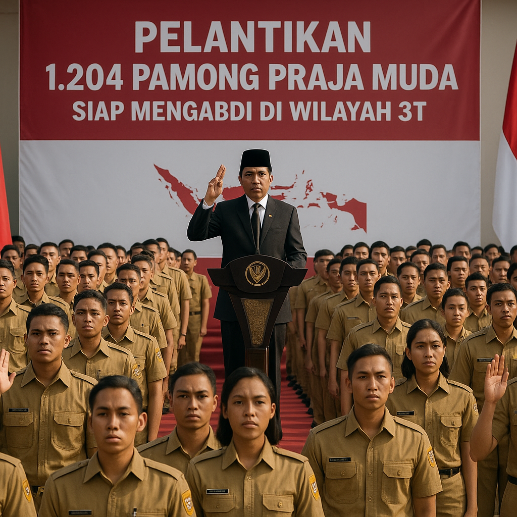 1.204 Pamong Praja Muda Dilantik Presiden, Siap Jadi Ujung Tombak Negara hingga Wilayah 3T