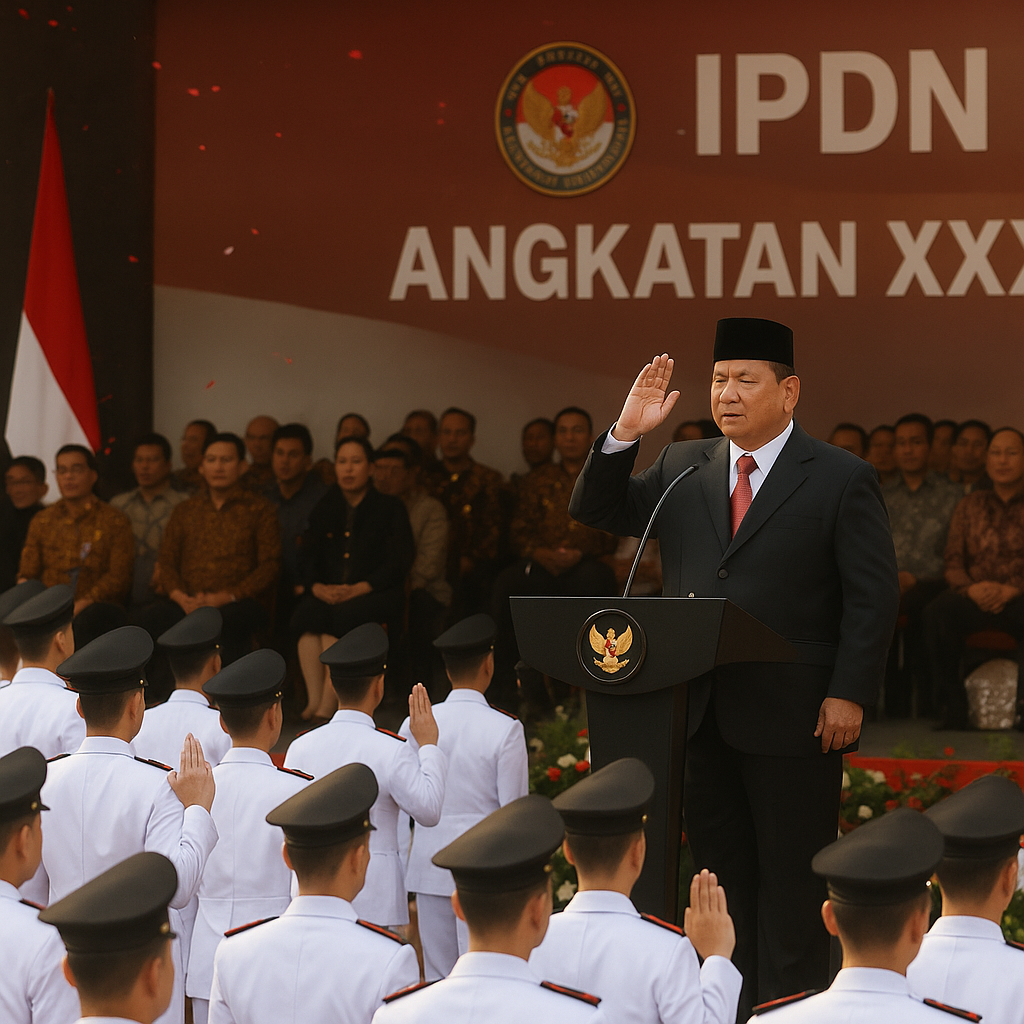 Prabowo Resmi Lantik 1.204 Lulusan IPDN, Siap Mengabdi untuk Negara