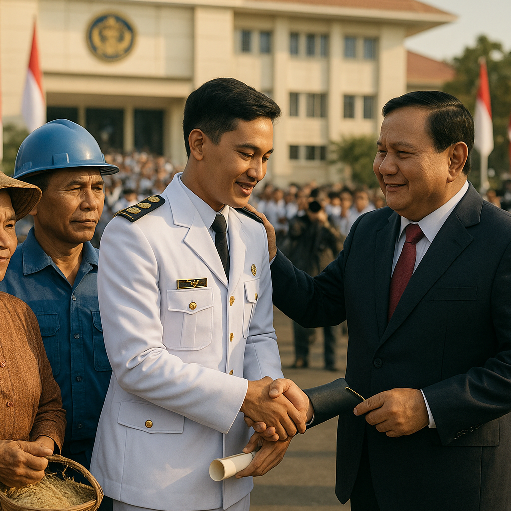 Prabowo Bangga Lulusan Terbaik IPDN dari Keluarga Buruh hingga Petani