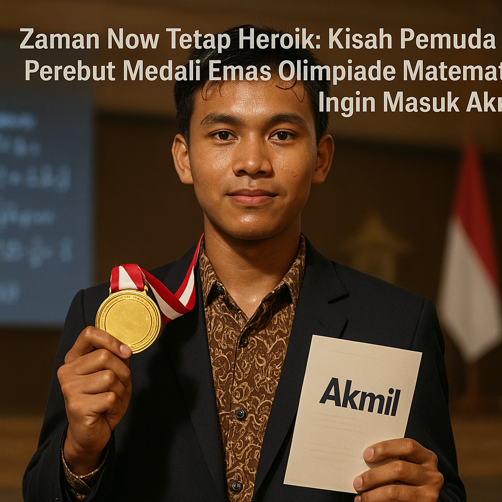 Zaman Now Tetap Heroik: Kisah Pemuda Perebut Medali Emas Olimpiade Matematika, Ingin Masuk Akmil