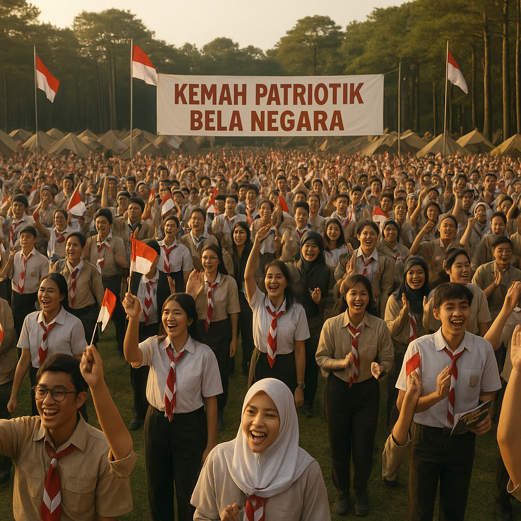 Bela Negara Masuk Kurikulum, 1000 Pelajar SMA Ikuti Kemah Patriotik di Cibubur