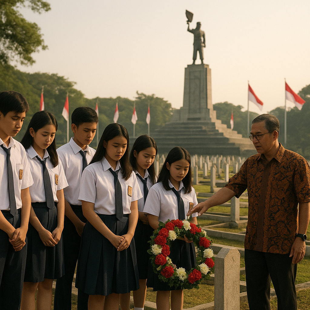 Napak Tilas Jejak Pahlawan: Siswa SMA Ziarah ke TMP Kalibata untuk Memupuk Nasionalisme