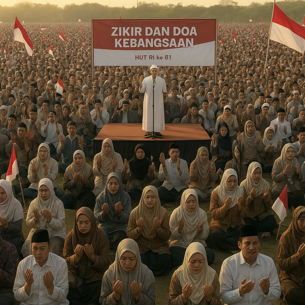Kekuatan Doa untuk Negeri: 100 Ribu Jiwa Bersatu dalam Zikir dan Doa Kebangsaan