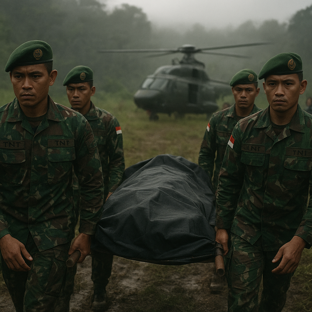 Evakuasi Penuh Heroisme: Prajurit TNI Selamatkan Jasad Warga dari Cengkeraman Kekerasan