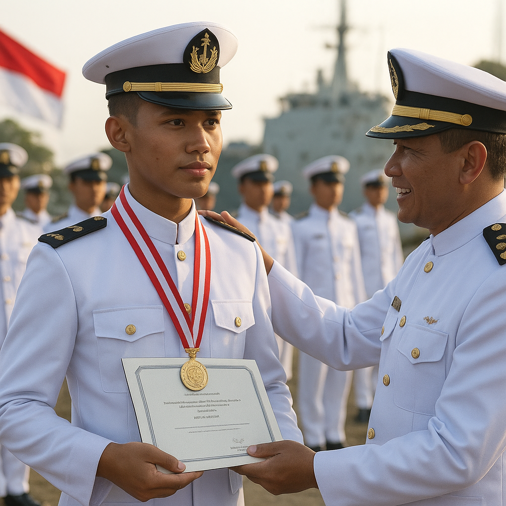 Lulus Terbaik dengan Nilai Perdana, Calon Prajurit TNI AL Ini Buktikan Tekad Baja Mengabdi