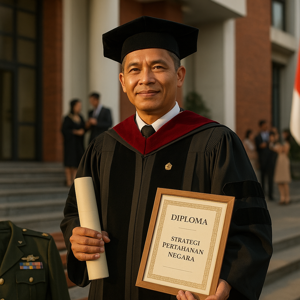 Dari Medan Laga ke Bangku Kuliah: Mantan Prajurit TNI Raih Gelar Doktor dengan Disertasi Pertahanan Negara