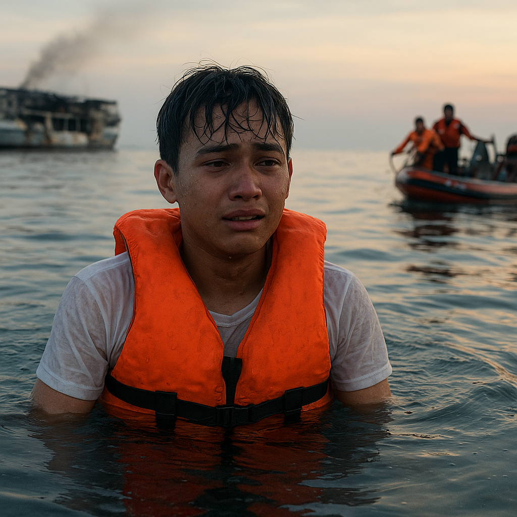 Baru 10 Hari Jadi Kru KMP Mutiara Sentosa 2, Isti Terombang-ambing 6 Jam di Laut